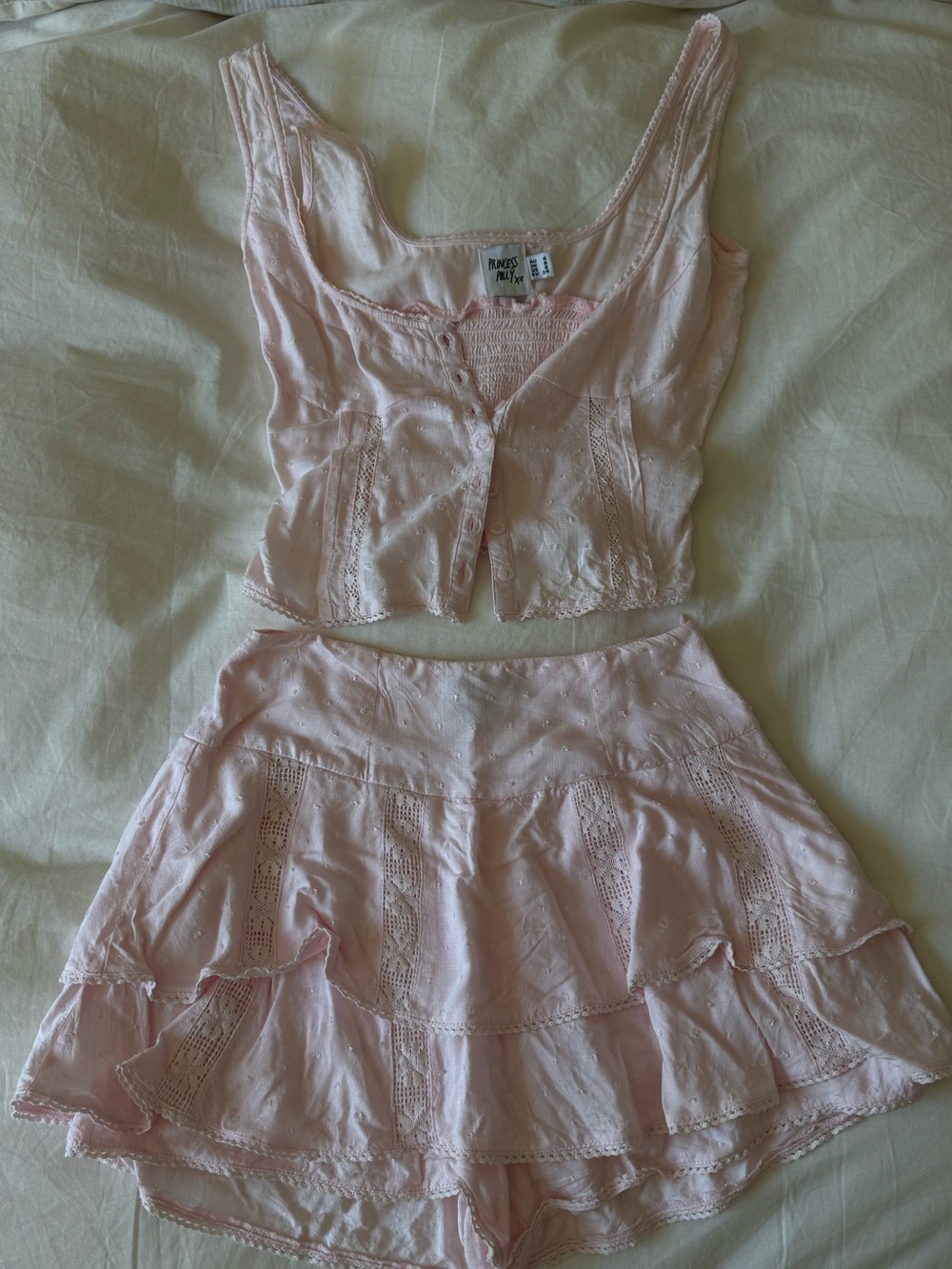 Women's Pale Pink Set - Top & Skort - Picture 2 of 2